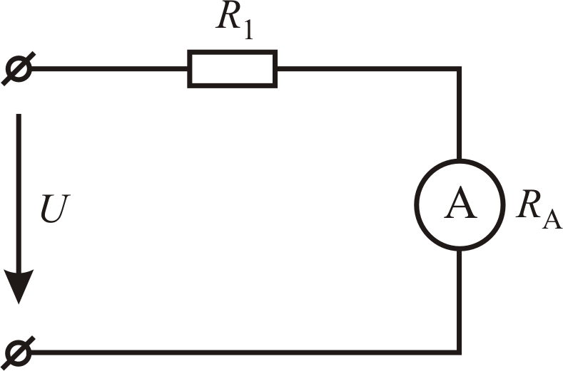 Измерение сопротивления методом амперметра и вольтметра. Что показывает амперметр a в цепи схема которой приведена на рисунке.