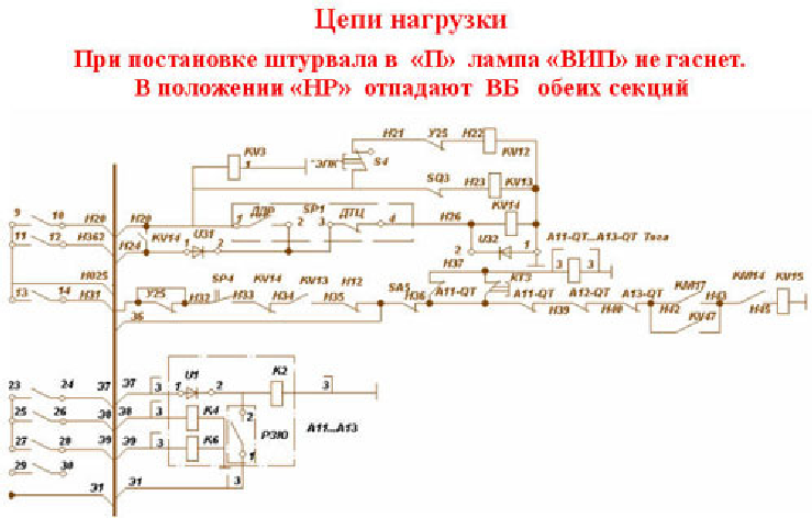 Не собирается схема тяги всех секций на вл 85