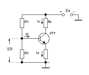 Назначение элементов в схеме усилительного каскада с общим эмиттером