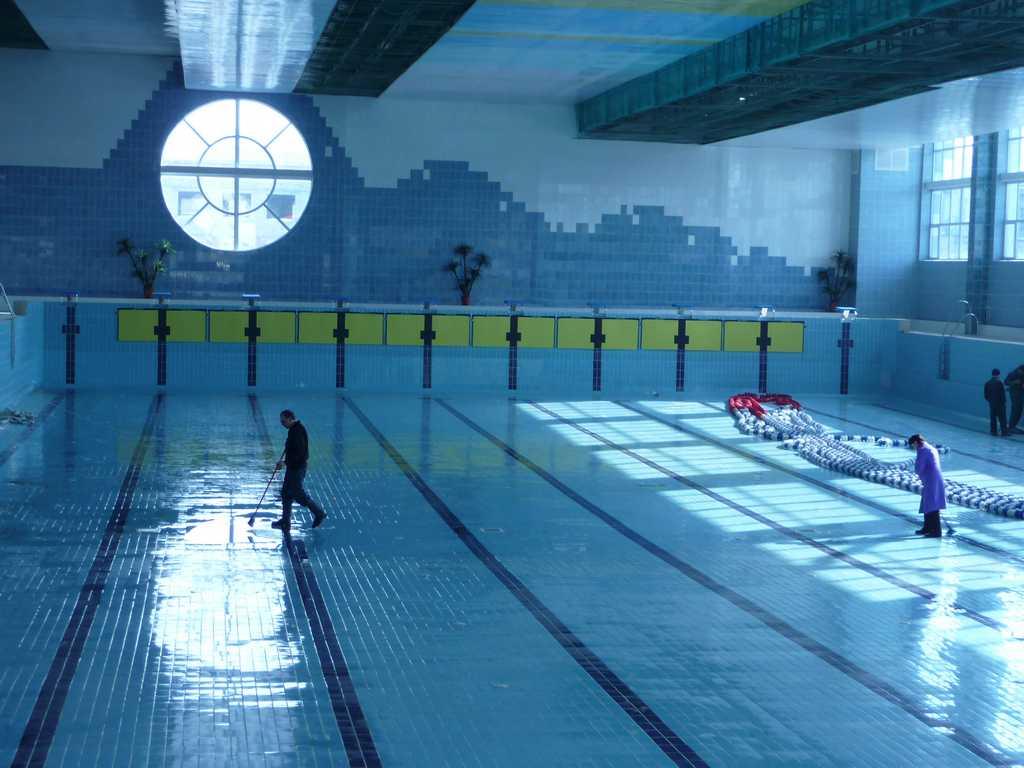 Бассейн общественный мозаика