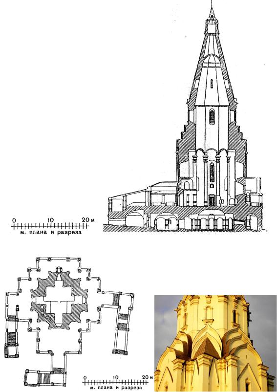 План церкви вознесения в коломенском