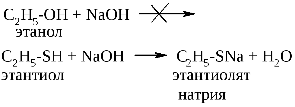 Этанол и гидроксид натрия реакция. Этантиол NAOH. Этанол NAOH. Кислотные свойства этанола и этантиола. Сравнение этанола и этантиола.