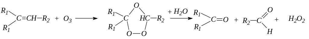 Окисление предельных углеводородов. Окисление озонида. Каталитическое окисление предельных углеводородов. Гидролиз озонидов.