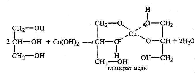 Глицерин и раствор гидроксида натрия