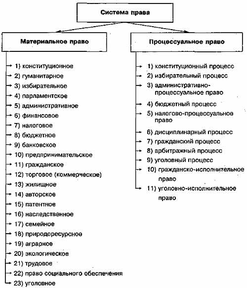 Тема 2. Система права: основные отрасли, институты, отношения - SOOCIETY