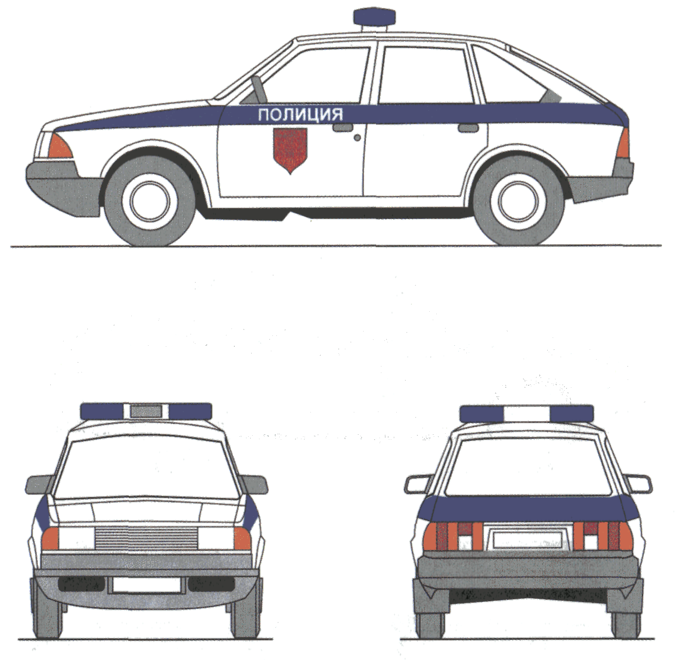 Цветографическая схема милиции СССР