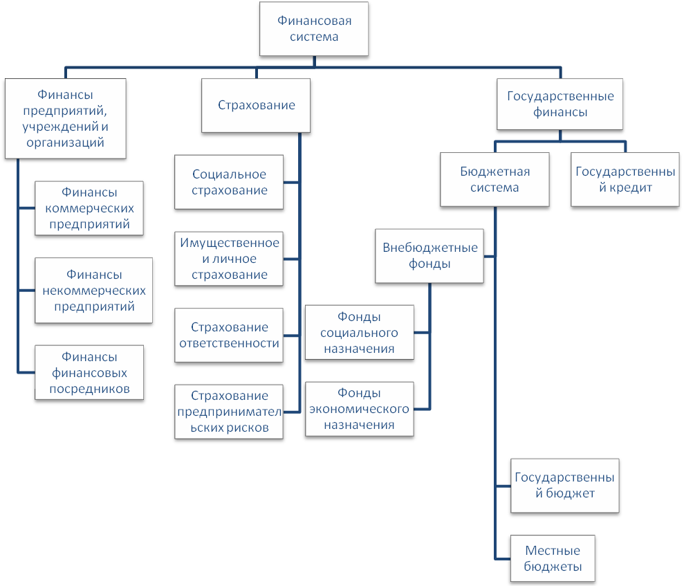 Страхование бюджетных учреждений. 1.1 Финансовая система предприятия. Структура государственных финансов РФ. Схема государственных финансов. Структура финансовой системы государства.