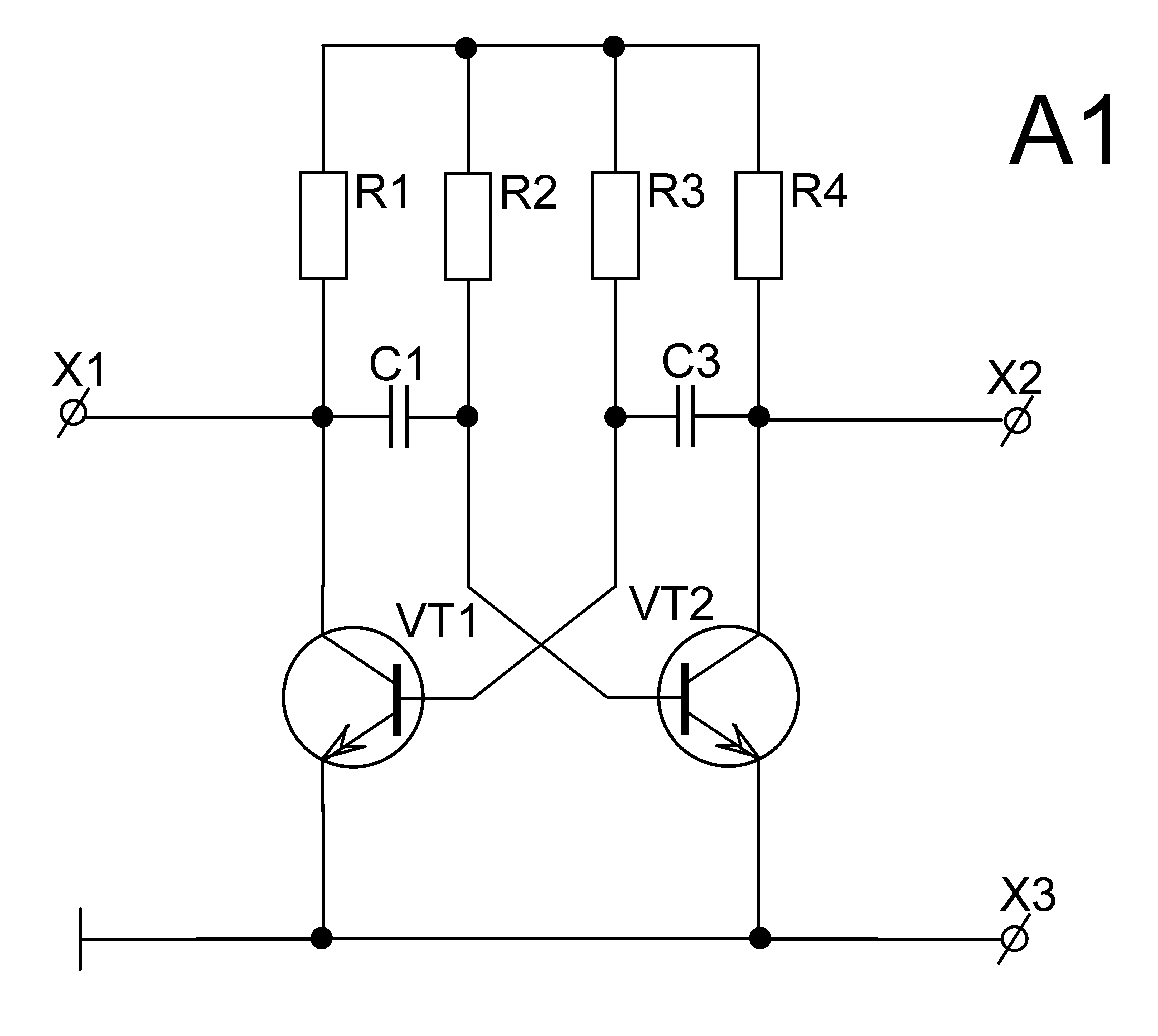 Мультивибратор схема 12v