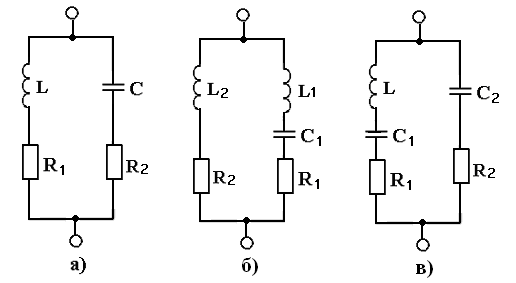 Параллельный контур. Параллельный колебательный контур схема замещения. Колебательный контур изображает схема вариант 4. Варианты схем параллельных контуров. Схема параллельного контура 2 и 3 вид.