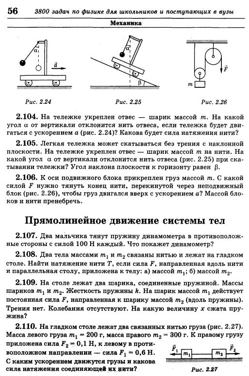 Сил груз на нити