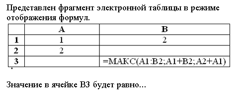 На рисунке представлена таблица в режиме отображения формул определи какими значениями будут e2 e8