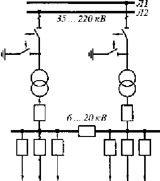 Какие типы распределительных устройств применяют в схемах электроснабжения напряжением выше 1 кв