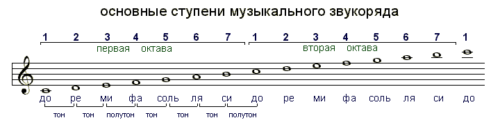 Ми первой октавы