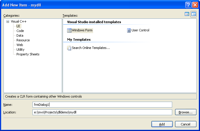 Add win. Диалоговое окно Visual c++. Microsoft Visual Studio installer Projects. CLR проект Visual Studio. Установщик в WINFORMS.