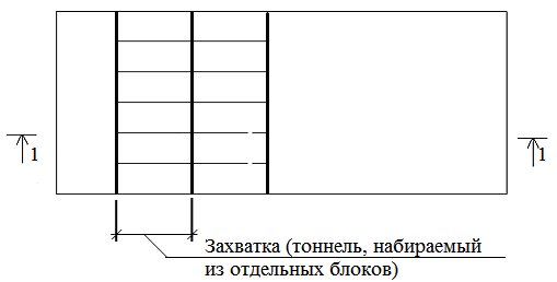 Установку опалубки в плане выполняют