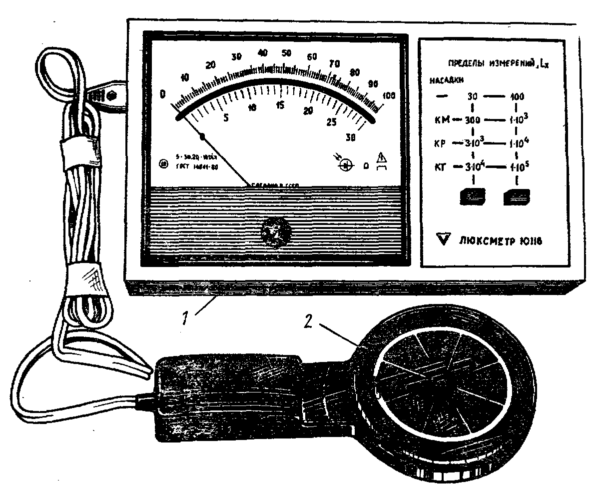Люксметр схема прибора