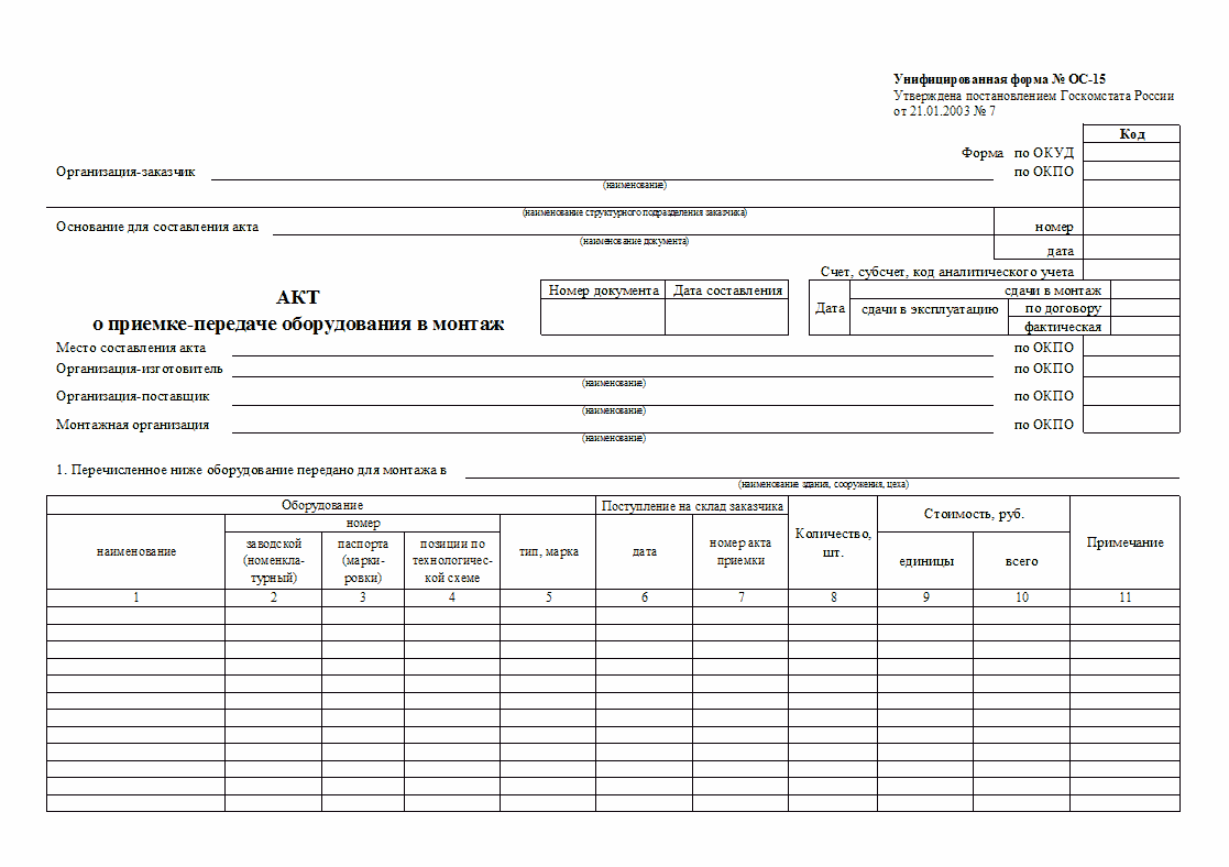 Форма м35 образец