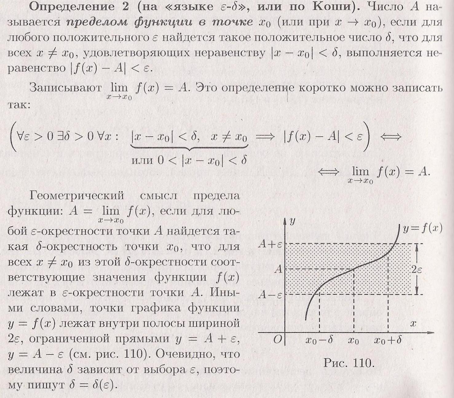 Предел функции в точке