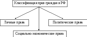 Права и свободы человека схема