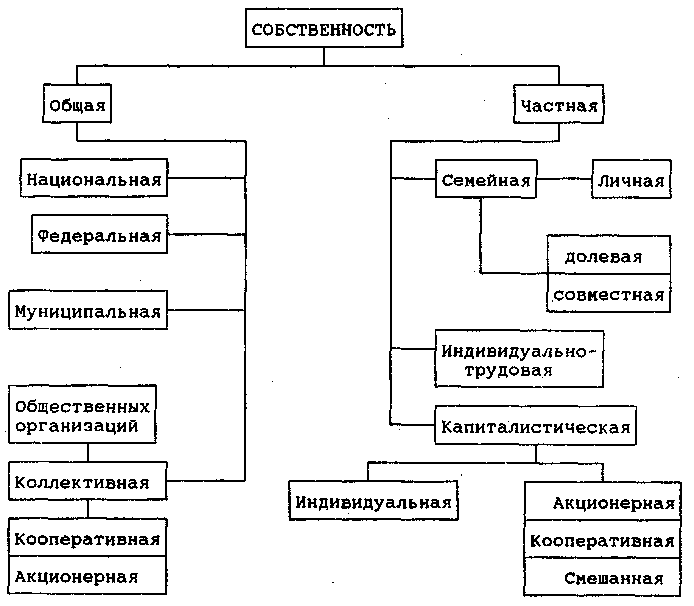 Формы собственности собственность общественных организаций