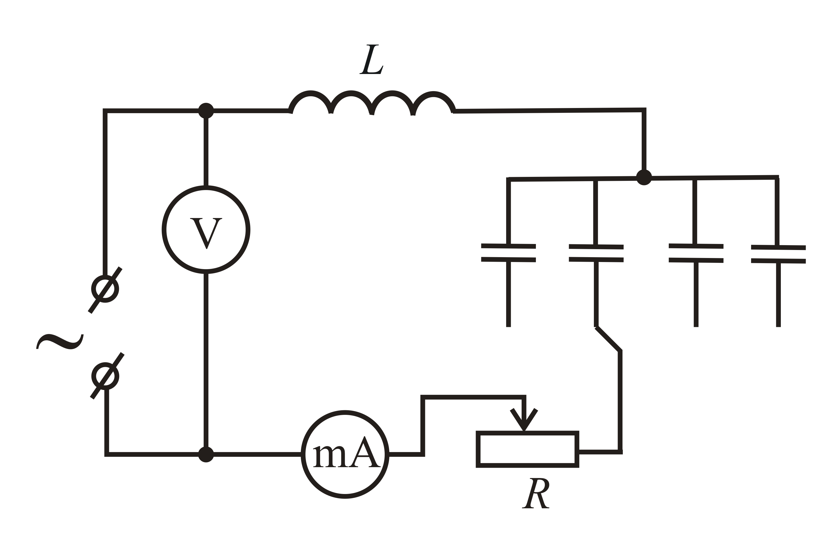 Схемы электрических цепей переменного тока