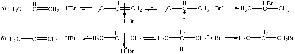 Пропилен продукт реакции. Пропилен и бромоводород. Механизм присоединения бромоводорода к пропену. Пропилен реакция присоединения бромоводорода. Присоединение бромоводорода к пропилену.