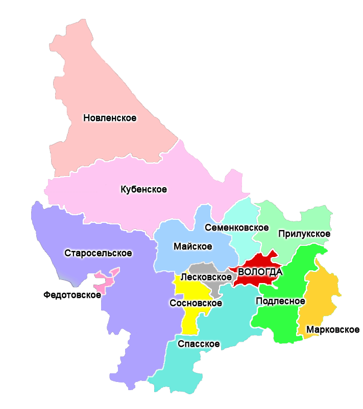 Основные характеристики вологодского района