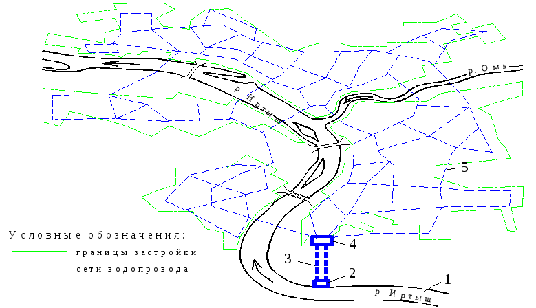 Акуловский водоканал карта