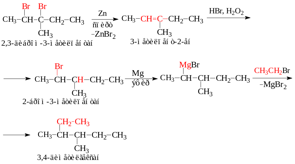Zn hbr реакция. Химические свойства 2 метил пентана. 2 Хлор 4 метилпентан реакции. 2 3 Дибром 2 метилпентан NAOH.