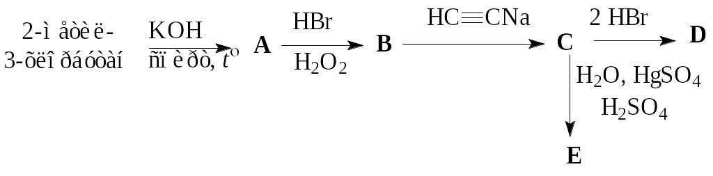 Реакция спирта с бромоводородом. Этанол t<160°.