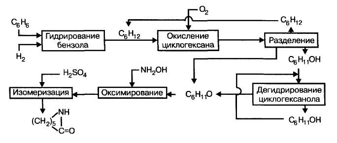 Гидрирование схема. Синтез капролактама из циклогексанона. Схема синтеза Капролактам. Принципиальная технологическая схема гидрирования бензола. Схема производства капролактама.