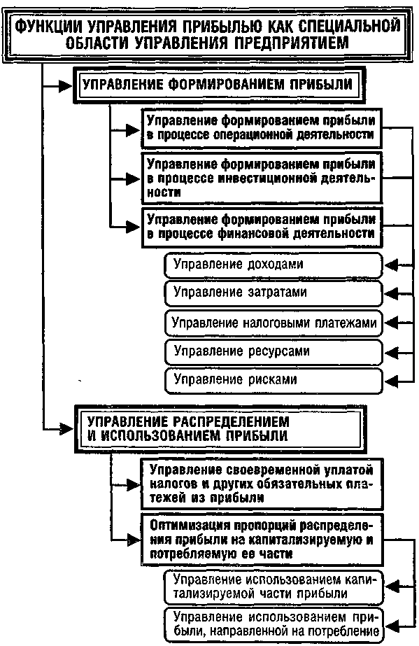 Функции прибыли схема