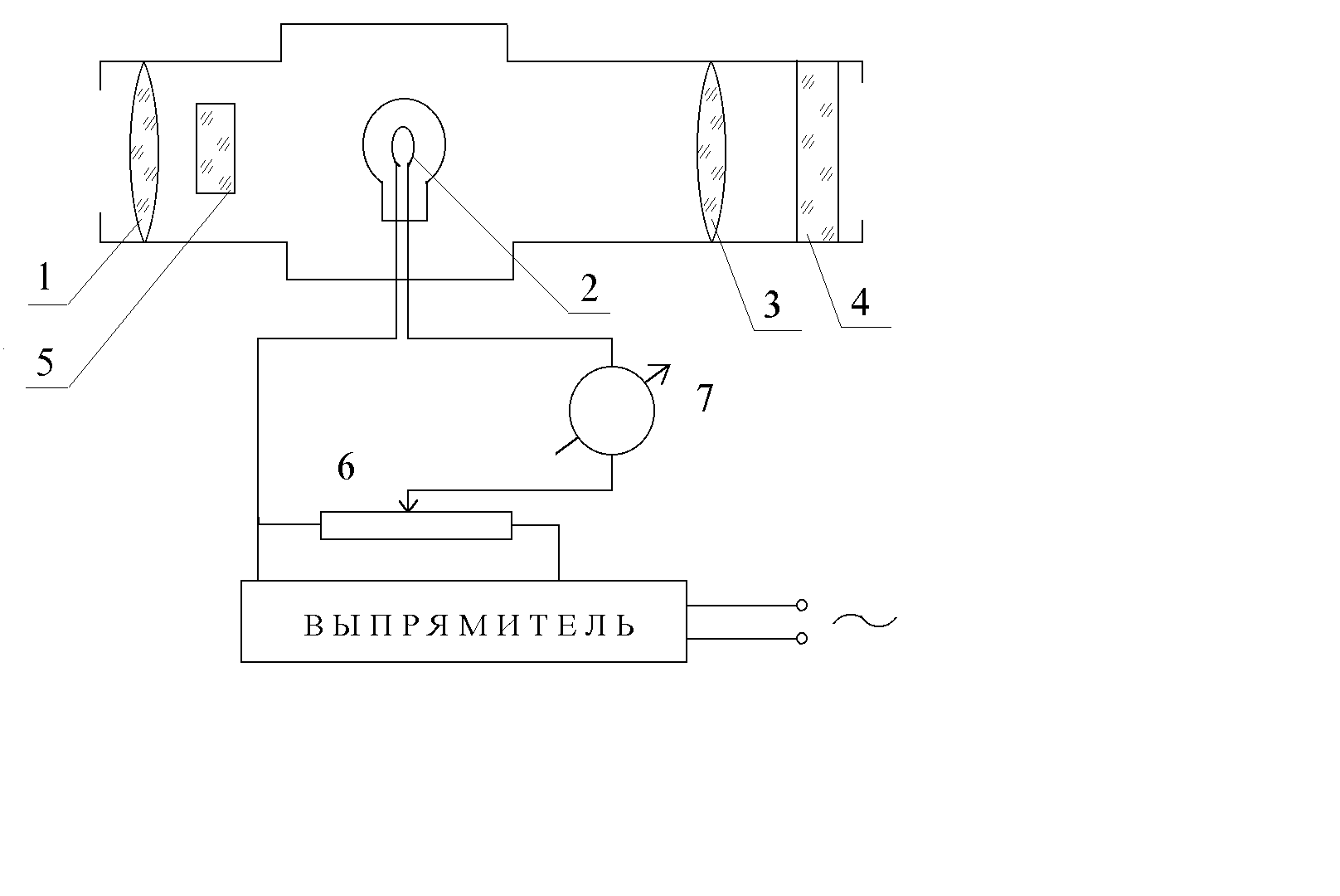 Радиационный пирометр схема