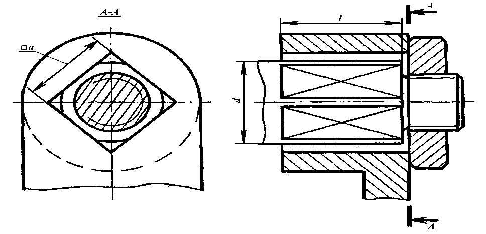 Клиновая шпонка чертеж