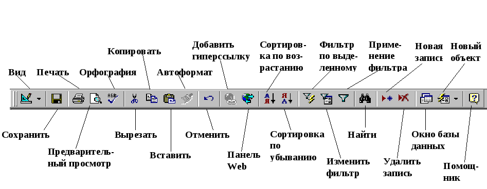 Укажите название данных элементов