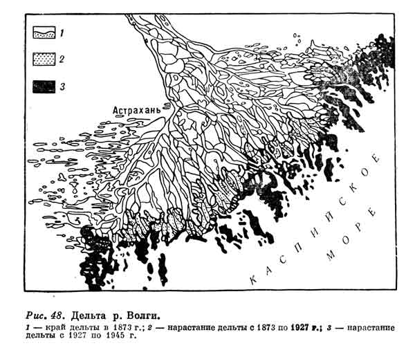 Подробная карта дельты волги