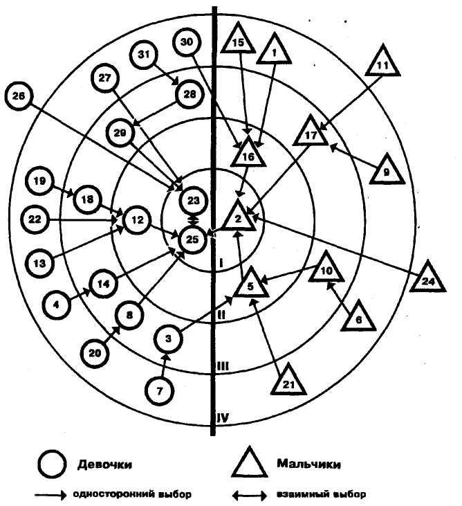 Схема по социометрии