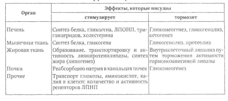 Механизм действия инсулина