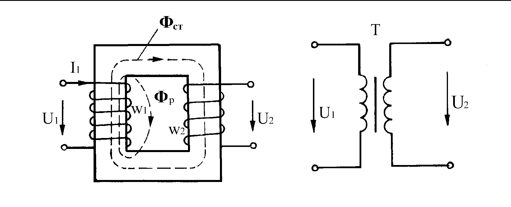 Техника трансформатор. Электрическая схема однофазного трансформатора. Принципиальная схема однофазного трансформатора. Схема подключения однофазного трансформатора 10 кв. Однофазный понижающий трансформатор схема.