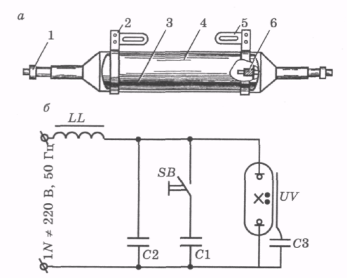 Лампы уф схема включения