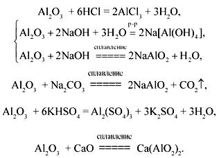 Оксид алюминия и хлор реакция