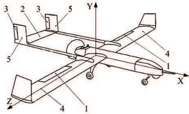 Чертеж бпла самолетного типа