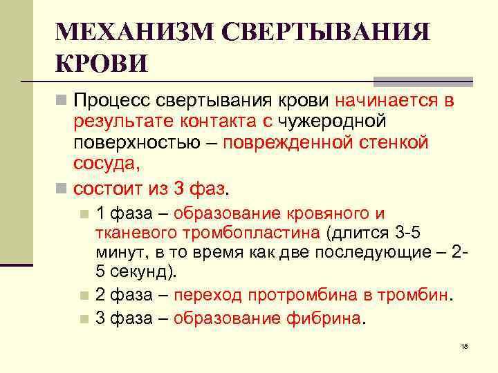 Свертывание крови схема егэ