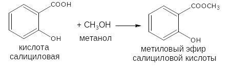 Метанол метиловый эфир. Салициловая кислота реакции. Образование фенилового эфира салициловой кислоты.