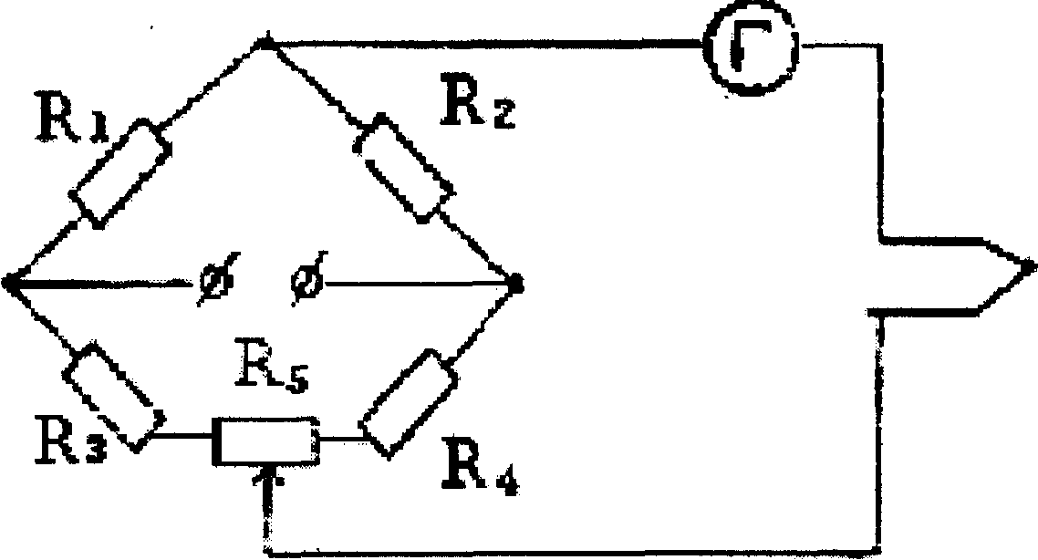 Мостовая схема измерения сопротивления