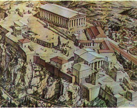 Торговая площадь в греции города лигурийского побережья
