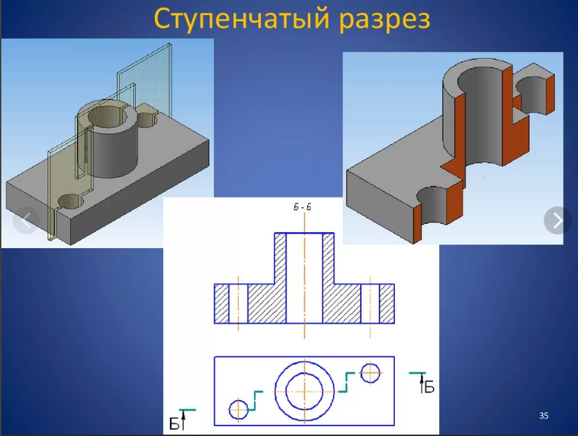 Ступенчатый чертеж