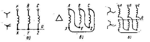 Трансформатор схема соединения зигзаг