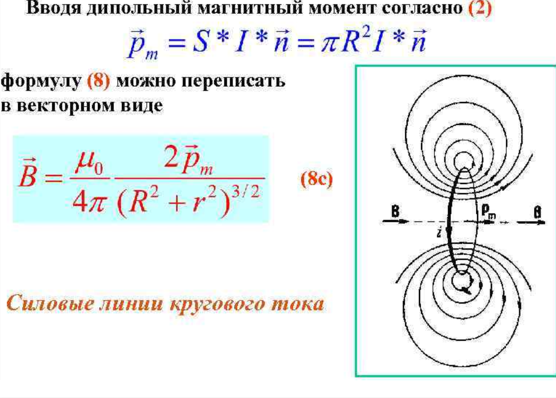 3 магнитное поле кругового тока. Магнитное поле кругового тока магнитный момент витка с током. Магнитный момент кругового тока (контура с током).. Магнитное поле и магнитный дипольный момент кругового тока. Магнитный дипольный момент ядра.