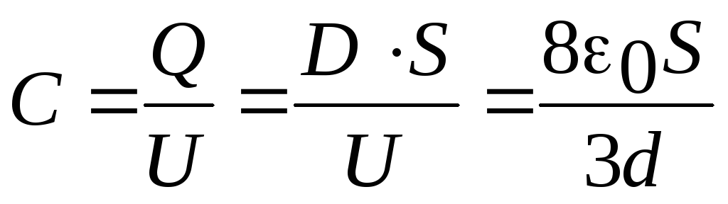 Диэлектрическая проницаемость плоского конденсатора. Уравнение плоского конденсатора.